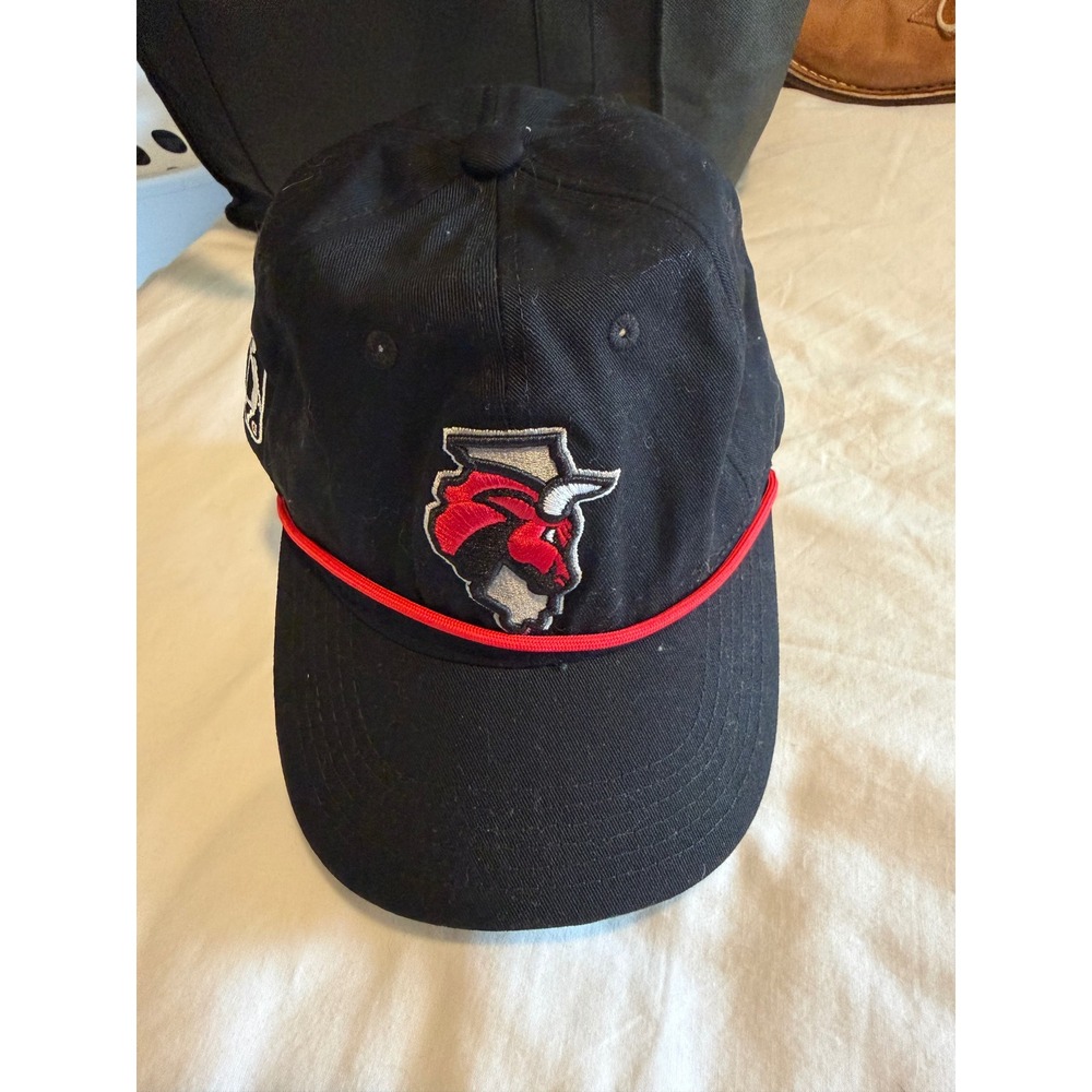 Melonwear Chicago Bulls Snapback Hat Black Red Rope Detail NBA Basketball Cap